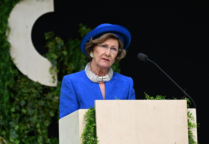 The Queen spoke at the opening of the National Museum. Photo: Sven Gj. Gjeruldsen, The Royal Court.